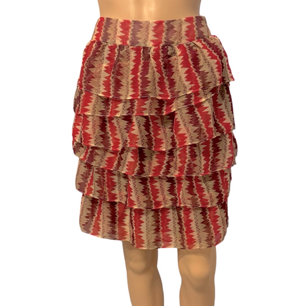 Anthropologie Anna Sui Tiered Layered Skirt size 10